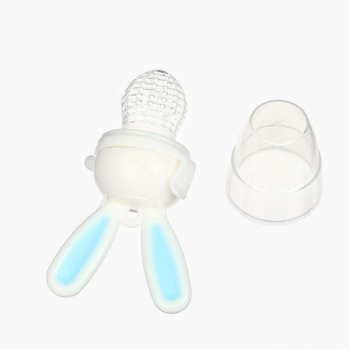 Ниблер для прикорма, с сил. сеточкой  Ниблер для прикорма, с сил. сеточкой "Зайка", вр. поршень, цвет голубой