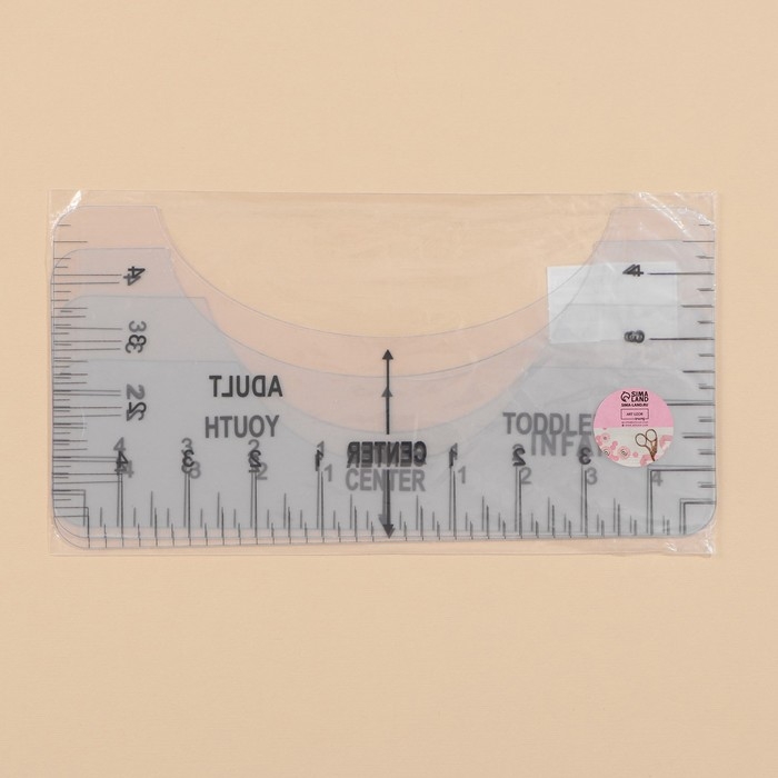 Набор линеек для раскроя горловины, 4 шт, 25,4 × 6,35/8,9/11,5/12,7 см, цвет прозрачный Набор линеек для раскроя горловины, 4 шт, 25,4 × 6,35/8,9/11,5/12,7 см, цвет прозрачный