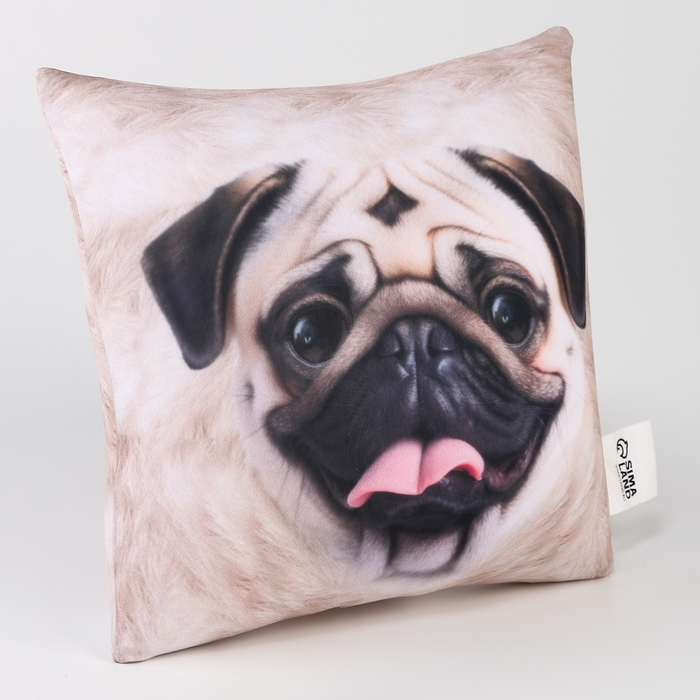 Подушка антистресс, собака Подушка антистресс, собака "Мопс"