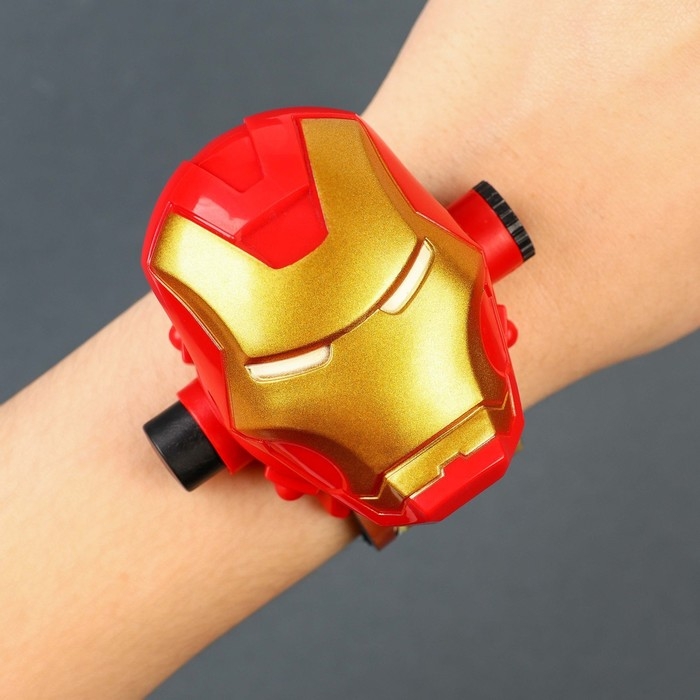 Часы проектор «Железный человек», Мстители, свет Часы проектор «Железный человек», Мстители, свет