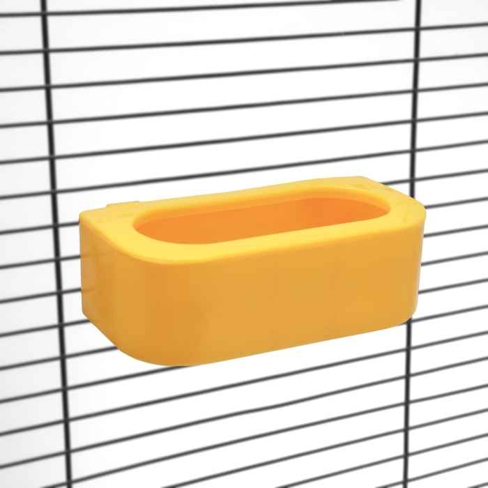 Кормушка для птиц внутренняя матовая 14,3 х 7,2 х 4,8 см, жёлтая Кормушка для птиц внутренняя матовая 14,3 х 7,2 х 4,8 см, жёлтая