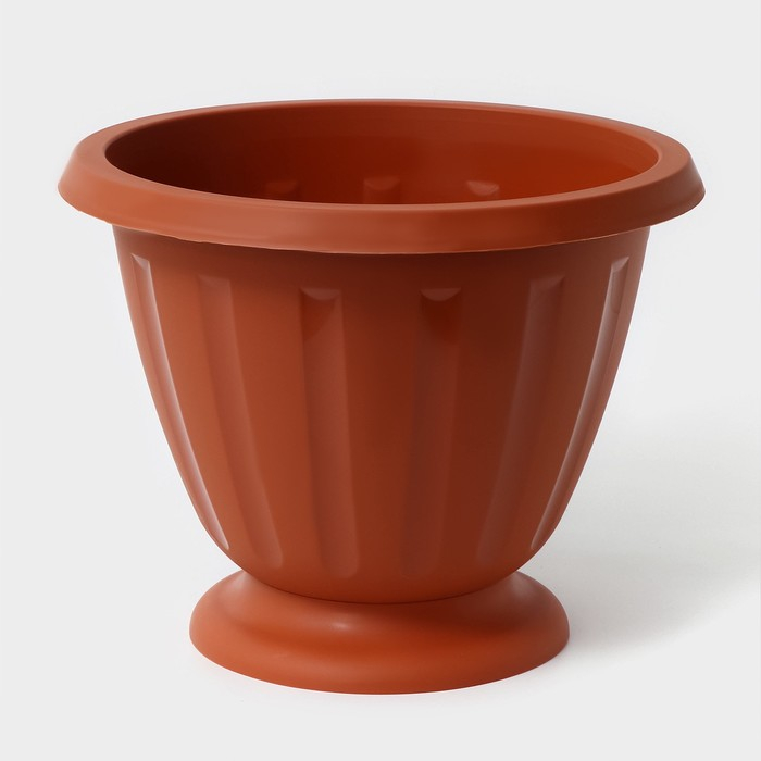 Кашпо уличное «Пальмира», 10 л, цвет коричневый