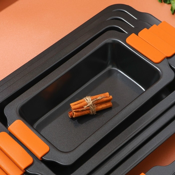 Противень для выпечки Magistro French Bakery, 37,5×23×4,7 см, антипригарное покрытие Противень для выпечки Magistro French Bakery, 37,5×23×4,7 см, антипригарное покрытие