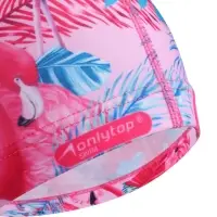 Шапочка для плавания взрослая ONLYTOP Swim &laquo;Фламинго&raquo;, тканевая, обхват 54-60 см