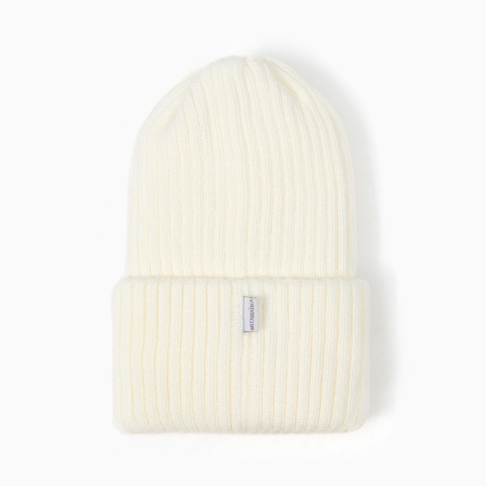 Шапка детская, цвет молочный, размер 54-56 Шапка детская, цвет молочный, размер 54-56