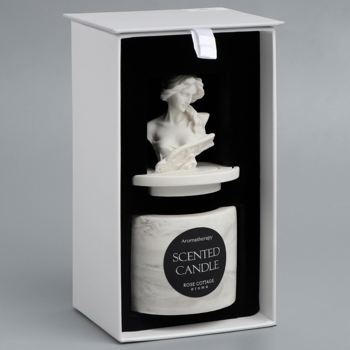 Свеча в бетоне ароматическая  Свеча в бетоне ароматическая "Персик", соевый воск