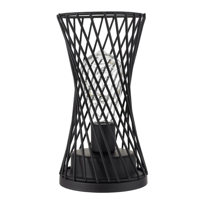 Ночник "Джеро" LED от батареек 3хАА черный 10х10х18,5 см RISALUX