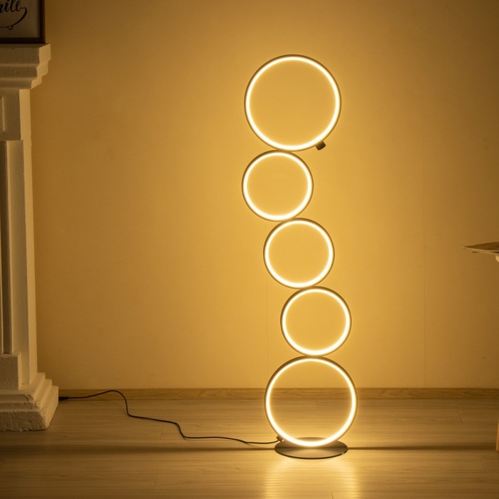 Торшер 16662/1BK LED 45Вт черный 30х30х115 см