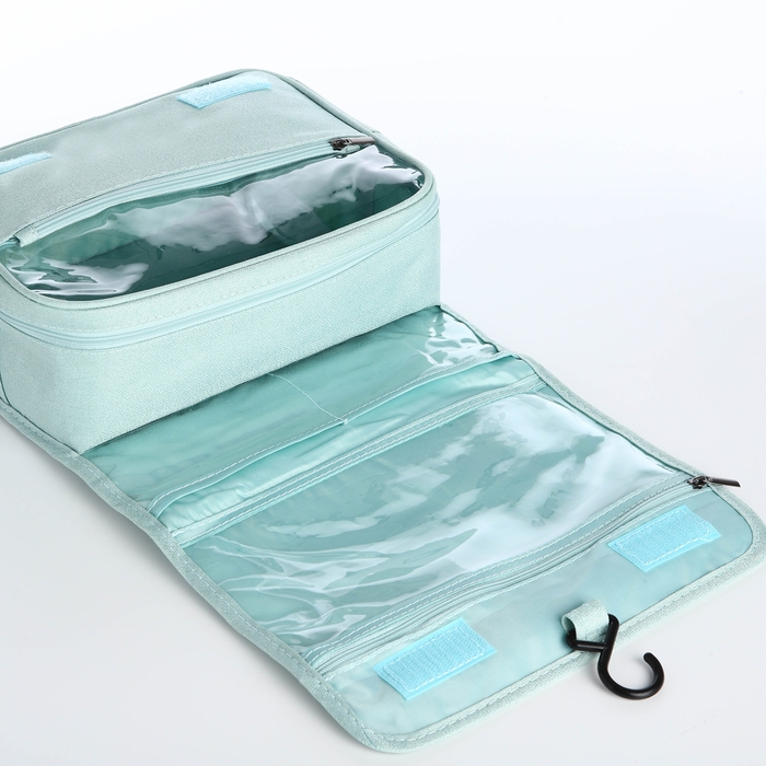 Косметичка на молнии, цвет мятный Косметичка на молнии, цвет мятный