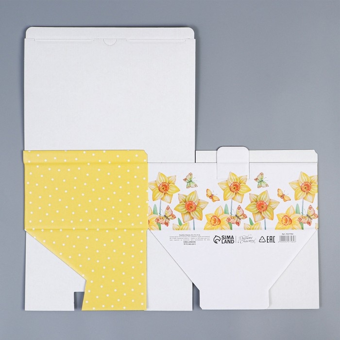 Коробка подарочная сборная, упаковка, «С 8 марта», 26 х 19 х 10 см Коробка подарочная сборная, упаковка, «С 8 марта», 26 х 19 х 10 см