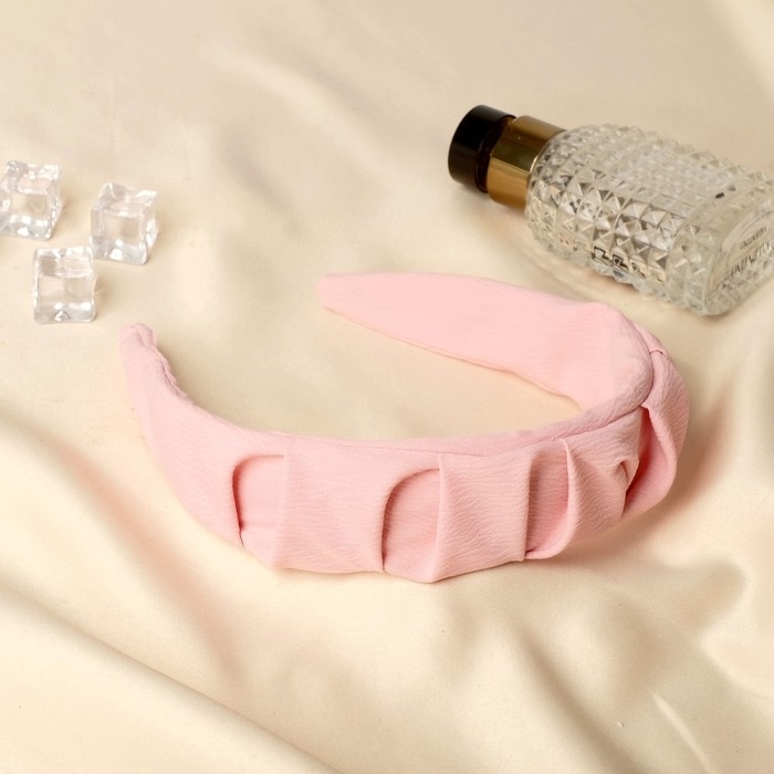 Ободок для волос Ободок для волос "Нонна" 3,5 см, розовый