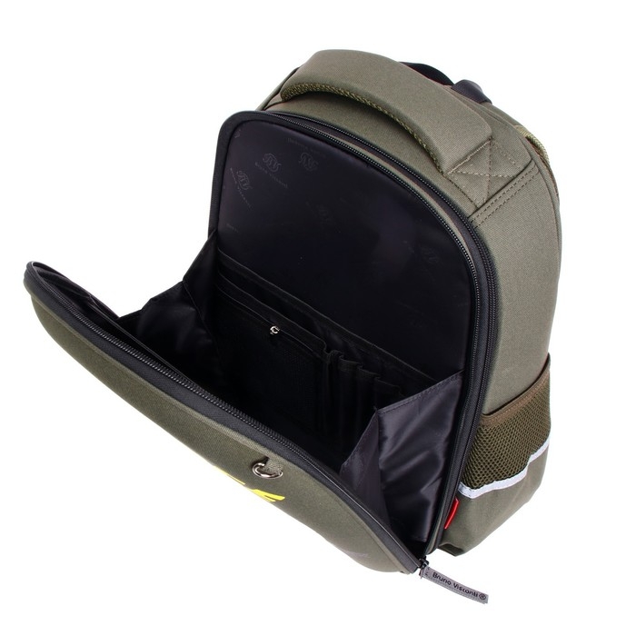 Рюкзак каркасный 38 х 30 х 20 см, + пенал, Bruno Visconti Рюкзак каркасный 38 х 30 х 20 см, + пенал, Bruno Visconti "МИЛИТАРИ AIR FORCE"