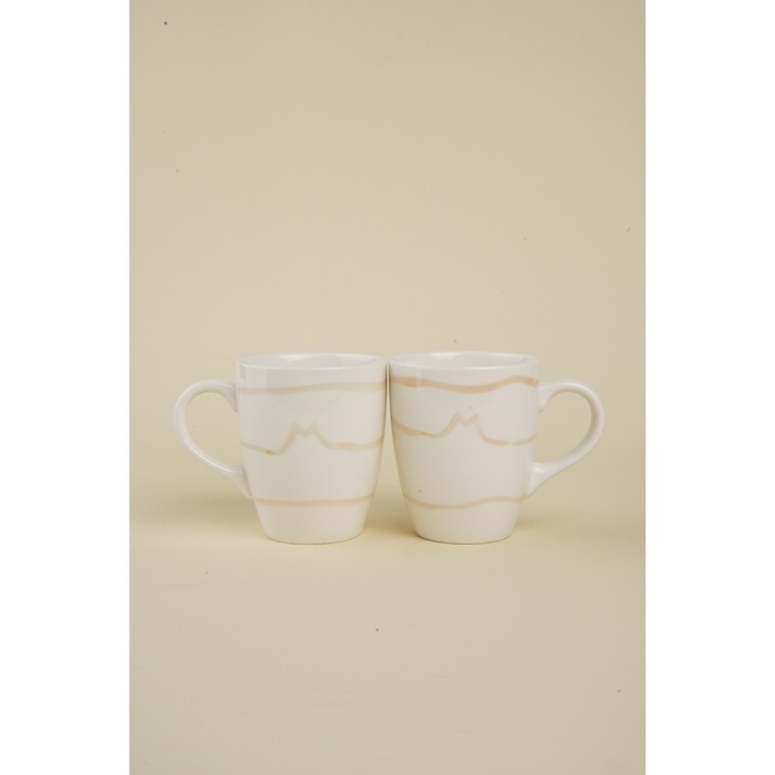 Набор кружек фарфоровых SL Home «Гато», 350 мл, цвет белый Набор кружек фарфоровых SL Home «Гато», 350 мл, цвет белый