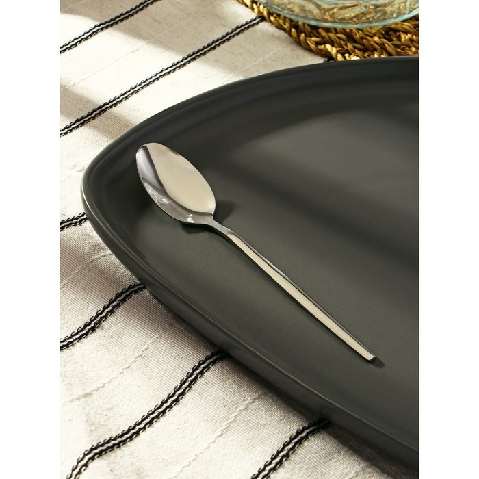 Ложка чайная из нержавеющей стали Magistro «Блинк», длина 14,5 см, цвет серебряный Ложка чайная из нержавеющей стали Magistro «Блинк», длина 14,5 см, цвет серебряный