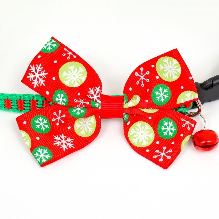 Ошейник Ошейник "Шарики", 30 х 1 см, капрон, красный