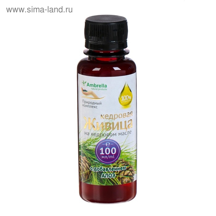 Кедровая живица на кедровом масле с алоэ, от молочницы, 100 мл Кедровая живица на кедровом масле с алоэ, от молочницы, 100 мл