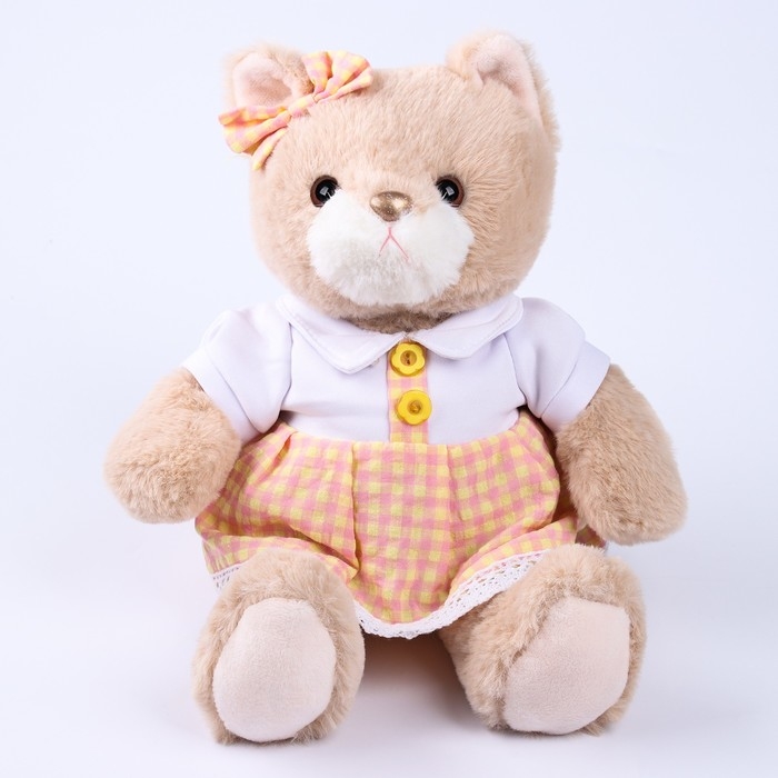 Мягкая игрушка Little Friend, кошечка в персиковом платье, 23 см Мягкая игрушка Little Friend, кошечка в персиковом платье, 23 см