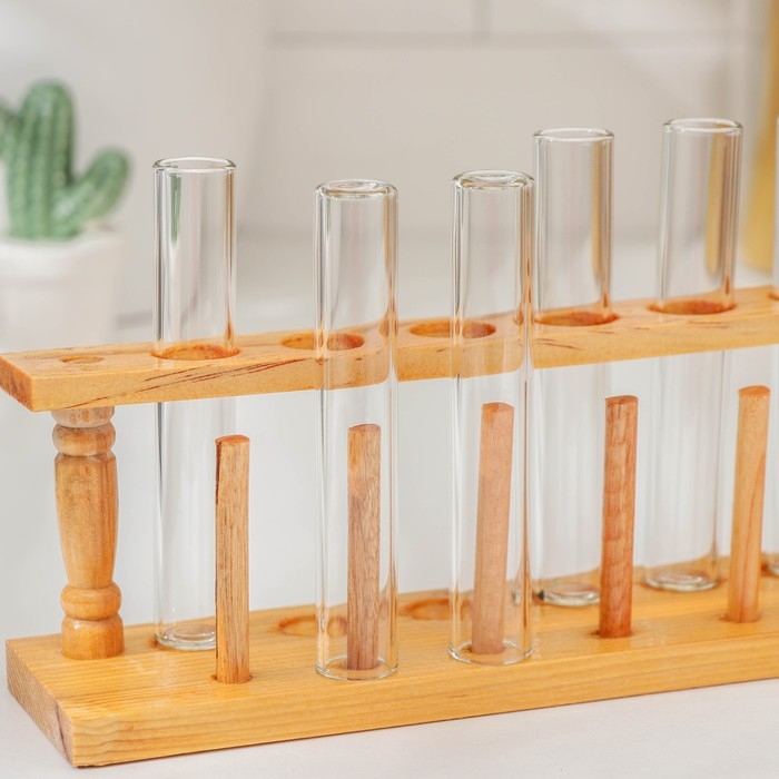 Набор шотов стеклянных на подставке «Алхимия», 6 предметов Набор шотов стеклянных на подставке «Алхимия», 6 предметов