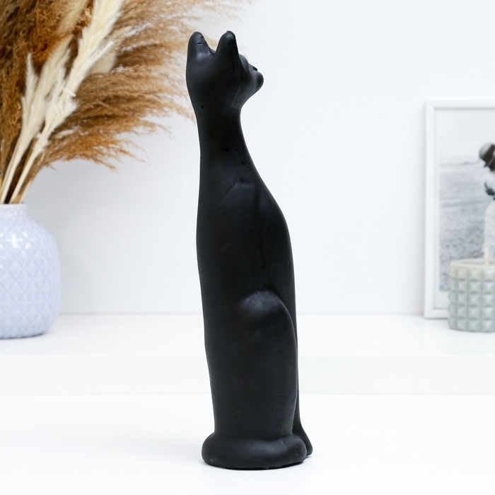 Фигура Фигура "Кошка Египетская №5" малая черная матовая 15 10х10х31см