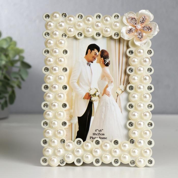 Фоторамка 10х15 см Фоторамка 10х15 см "Лилия" белая 20,5х15 см