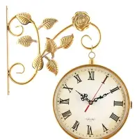 Часы настенные интерьерные &laquo;Финетти&raquo;, двусторонние, на подвесе, 28&times;29.5 см, d=21.5 см, от батареек 2&times;АА