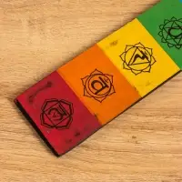 Подставка под благовония "7 чакр" 28х5 см, дерево Подставка под благовония "7 чакр" 28х5 см, дерево