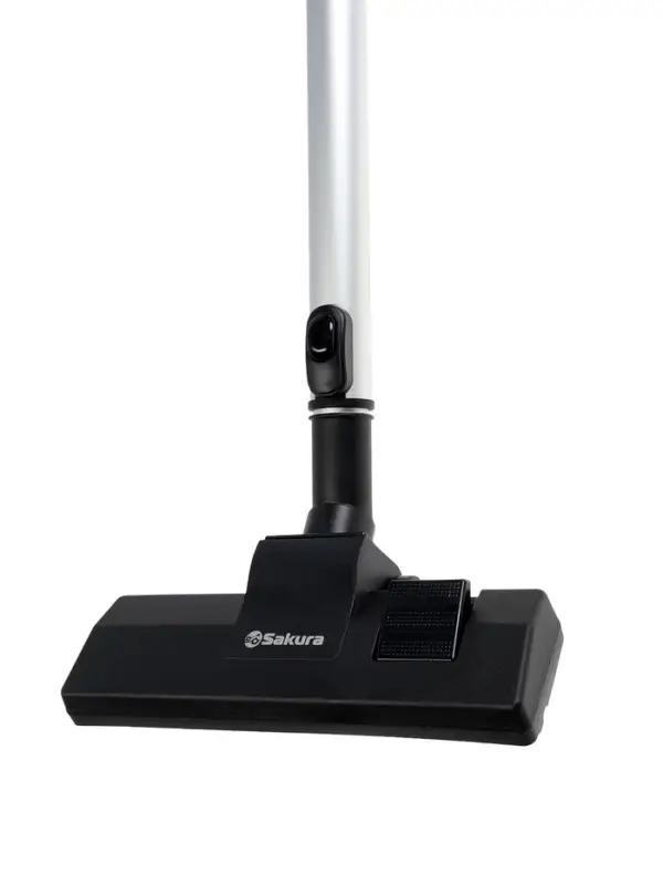 Пылесос Sakura SA-8322R, вертикальный, 800 Вт, 1 л, 79 дБ, шнур 4 м, 4 насадки, красный, серый