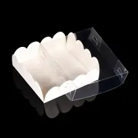 Коробка для печенья, белая, 9&times;9&times;3 см