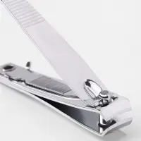 Кусачки книпсер маникюрные, с пилкой, 5.5 см, на блистере, с цепочкой