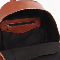 Рюкзак женский на молнии, с карманом, размер 27&times;13.5&times;33 см, коричневый