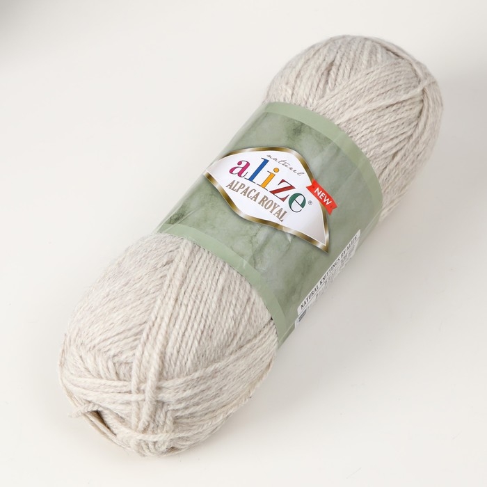 Пряжа  Пряжа "Alpaca Royal New" 15% альпака, 30% шерсть, 55% акрил 250м/100гр (152)