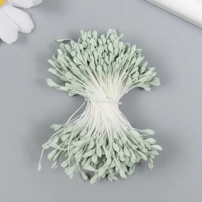 Тычинки для цветов Тычинки для цветов "Серо-зелёный" набор 360 шт длина 6 см