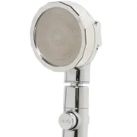 Лейка для душа ZEIN Z0014, пластик/нержавейка, 3 режима, микроскопические точки, цвет хром