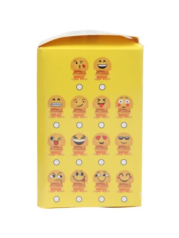 Игрушка на панель автомобиля &laquo;Смайл на пружинке в очках&raquo; желтый