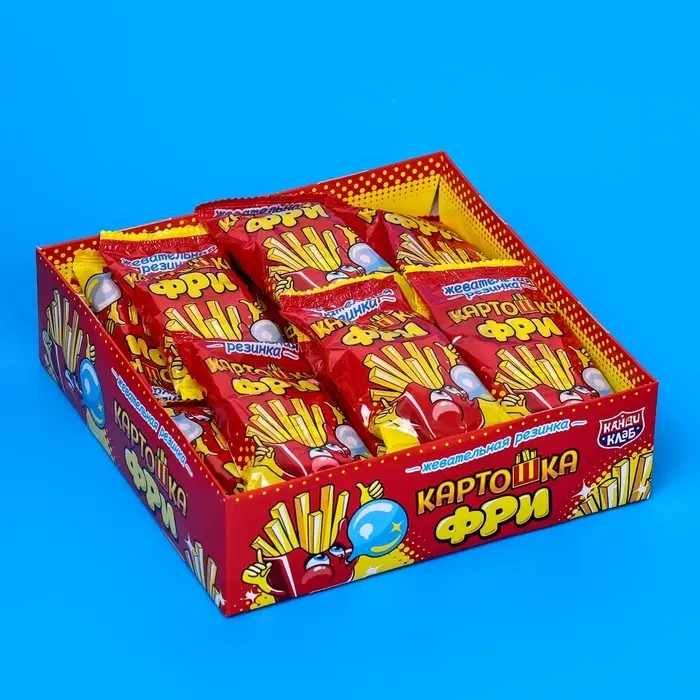Жевательная резинка «Картошка фри», 15 г Жевательная резинка «Картошка фри», 15 г