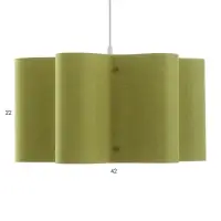 Светильник подвесной BayerLux &laquo;Лаура&raquo;, Е27, 15 Вт, зелёный, 42&times;42&times;22.5-122 см