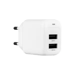 Переходник сетевого зарядного устройста СЗУ CS51A HOCO на 2 USB 2.4A белый