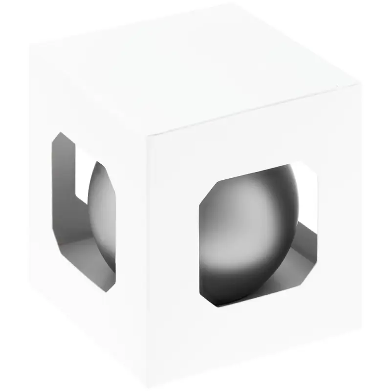 Елочный шар Finery Matt, 8 см, матовый серебристый Елочный шар Finery Matt, 8 см, матовый серебристый