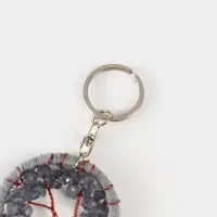 Брелок ловец снов "Древо" 19 см, цв. серый Брелок ловец снов "Древо" 19 см, цв. серый