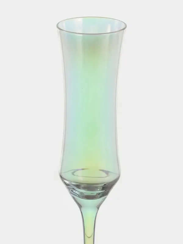 Бокал для шампанского Magistro &laquo;Кира&raquo;, 180 мл, 7&times;25.5 см, стекло, перламутровый