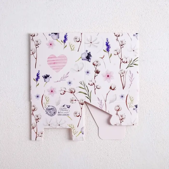 Коробка бонбоньерка, упаковка подарочная, «С любовью и нежностью», 6 х 7 х 6 см Коробка бонбоньерка, упаковка подарочная, «С любовью и нежностью», 6 х 7 х 6 см