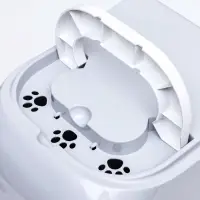 Туалет-домик для кошек закрытый с дверцей 43&times;32&times;33 см, серый