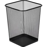 Корзина для мусора Luscan 17 л металл черная