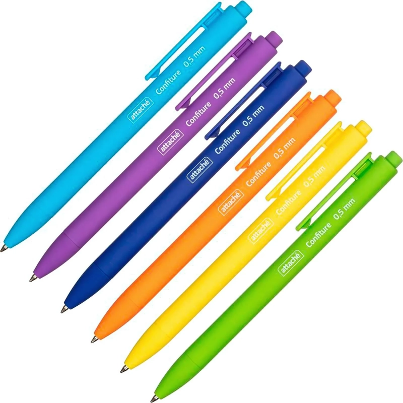 Ручка шариковая автомат. Attache Confiture, 0,5мм, син