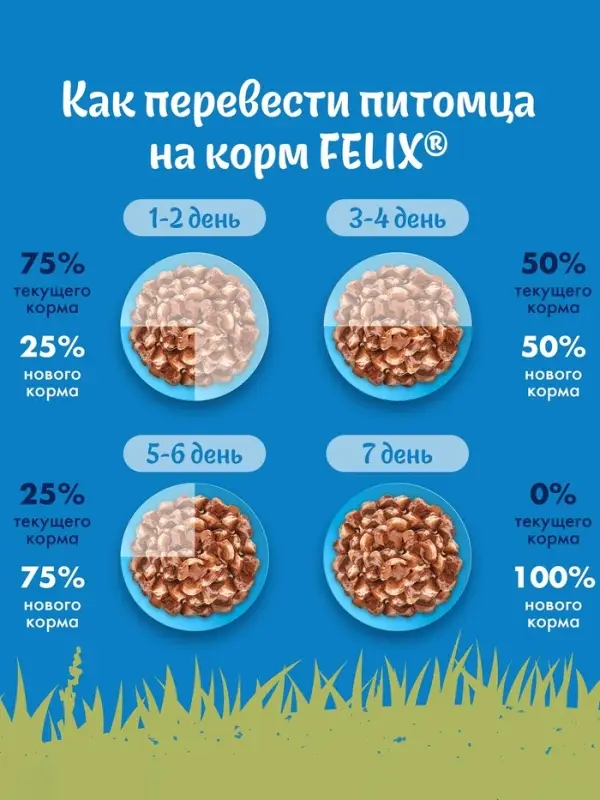 Влажный корм Felix Природа вкуса для кошек, лосось, 75 г