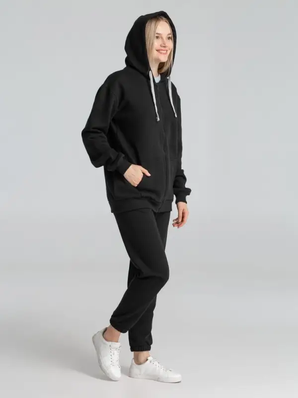 Толстовка на молнии с капюшоном Unit Siverga Heavy черная, размер S Толстовка на молнии с капюшоном Unit Siverga Heavy черная, размер S