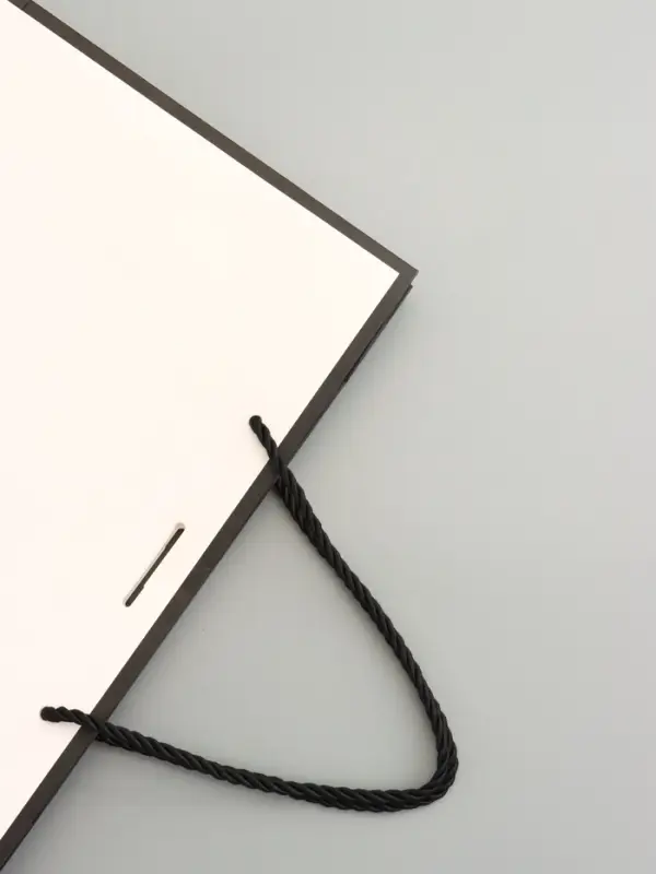 Пакет подарочный, белый, с бантом, 32 х 25 х 11 см