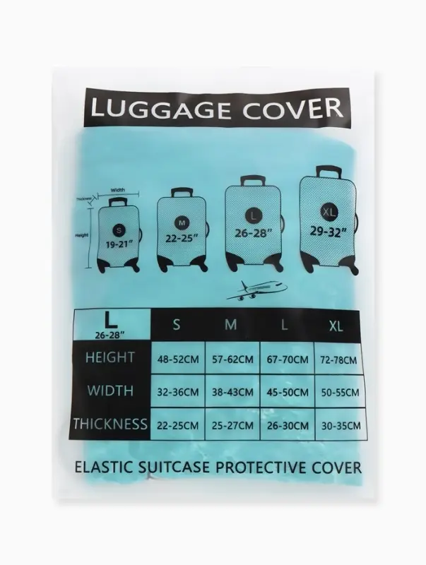 Чехол для чемодана &laquo;Море&raquo;, 28", разноцветный