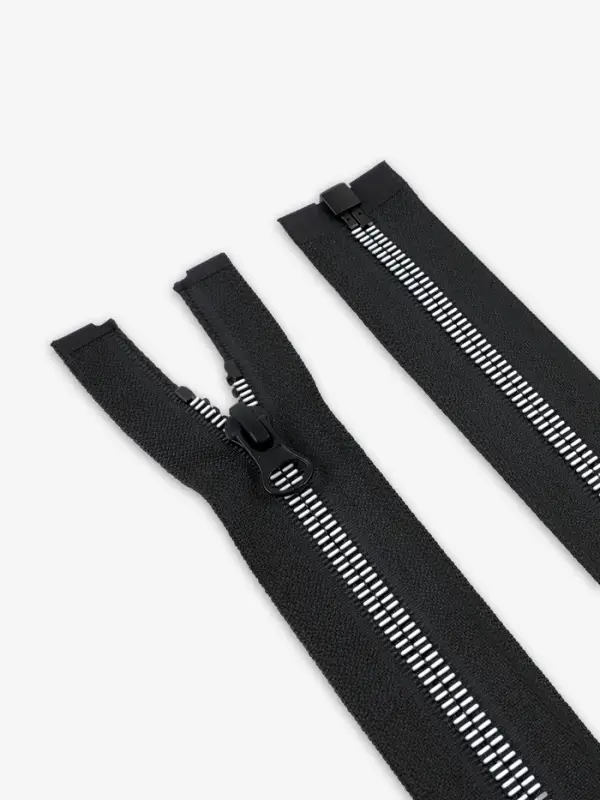 Молния &laquo;Трактор&raquo;, №5, разъёмная, замок автомат, декоративные звенья, 60 см, чёрная