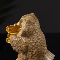 Фигурка гипс &laquo;Сова ученая&raquo;, 8&times;9&times;7 см, бежевый